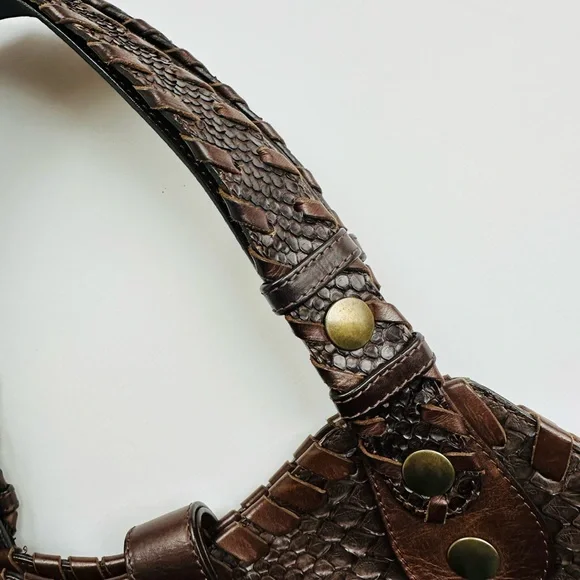 Chloe Brown Python Leather Tote Bag– Rare and Luxe. - Picture 9 of 9